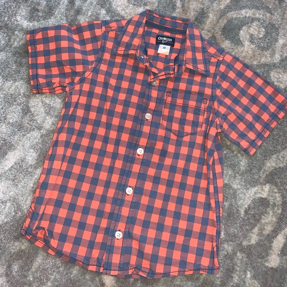 Boys Oshkosh short sleeve button down